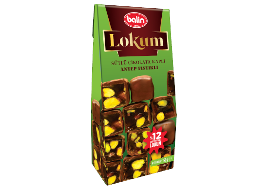 Çikolata Kaplı Antep Fıstıklı Lokum Balin 150 g 9,95 TL Bim Aktüel