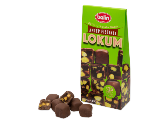 Sütlü Çikolata Kaplı Antep Fıstıklı Lokum 150 g 8,25 TL Bim Aktüel